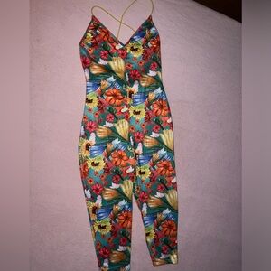 SHEIN Multicolor Floral Jumpsuit
